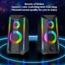 HAUT PARLEUR HAVIT SK202BT ENCEINTES GAMING RGB BLUETOOTH + JACK 3.5mm NOIR