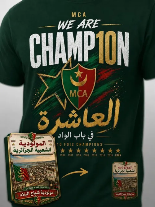 MOULOUDIA TSHIRT 10 CHAMPION