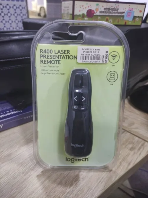 POINTEUR LASER LOGITECH R400 PORTEE DE 15 METRES SANS FIL ORIGINAL