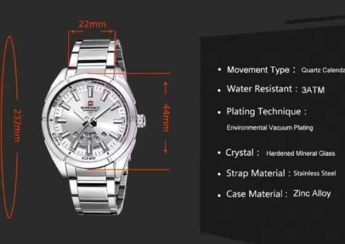 Montre NAVIFORCE Certifiée Original ( Blanche ou noire )