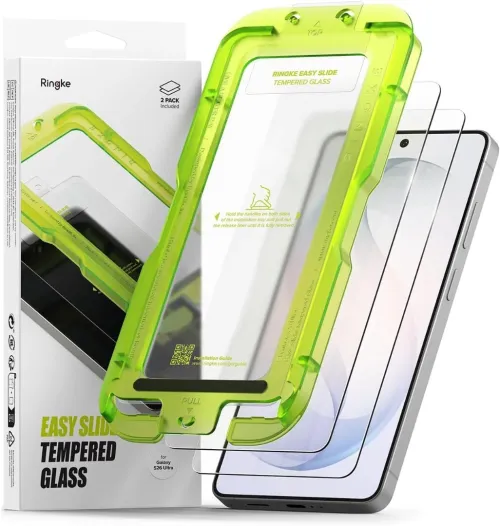 Incasable Samsung S26 Ultra Glass - 2Pcs - Ringke Easy Slide Samsung Galaxy S26 Ultra Protection Écran 9H Anti-Rayures Installation Facile Verre Trempé