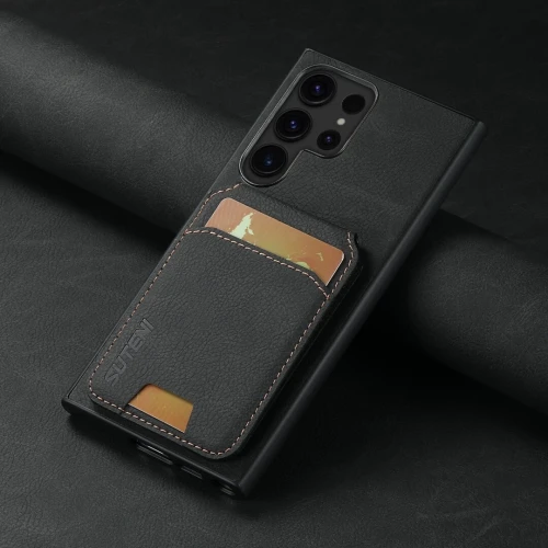 Étui portefeuille en cuir Synthétique porte-cartes pour Samsung Galaxy S24 Ultra