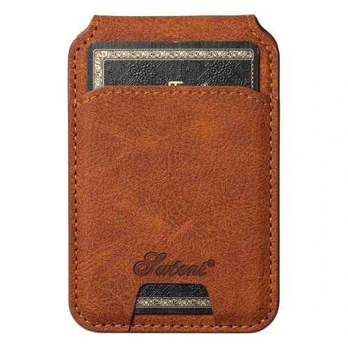 Antichoc Galaxy s23 Ultra Pochette Luxe Avec Porte Carte - Marron