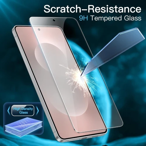 Protection D'écran Samsung Galaxy S25 Edge Incassable Verre Trempé Empreinte HD Transparent Lot de 3