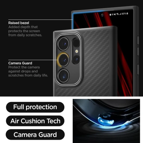 Coque Antichoc S24 Ultra Spigen Enzo Aramid Coque Original Samsung Galaxy S24 Ultra 5G