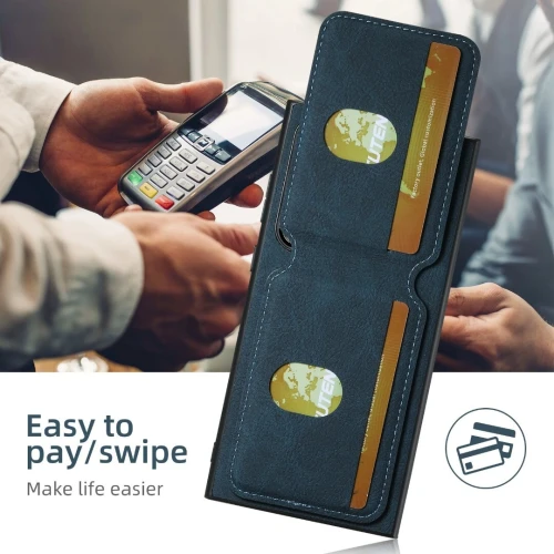 Étui portefeuille en cuir Synthétique porte-cartes pour Samsung Galaxy S24 Ultra