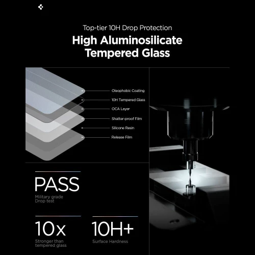 Incassable Samsung Galaxy S26 Ultra Verre Trempé Glass S26 Ultra Installation Facile Spigen Glas Tr Ez Fit Pro HD Tempered Glass 2-pack for Samsung Galaxy S26 Ultra - 2Pcs