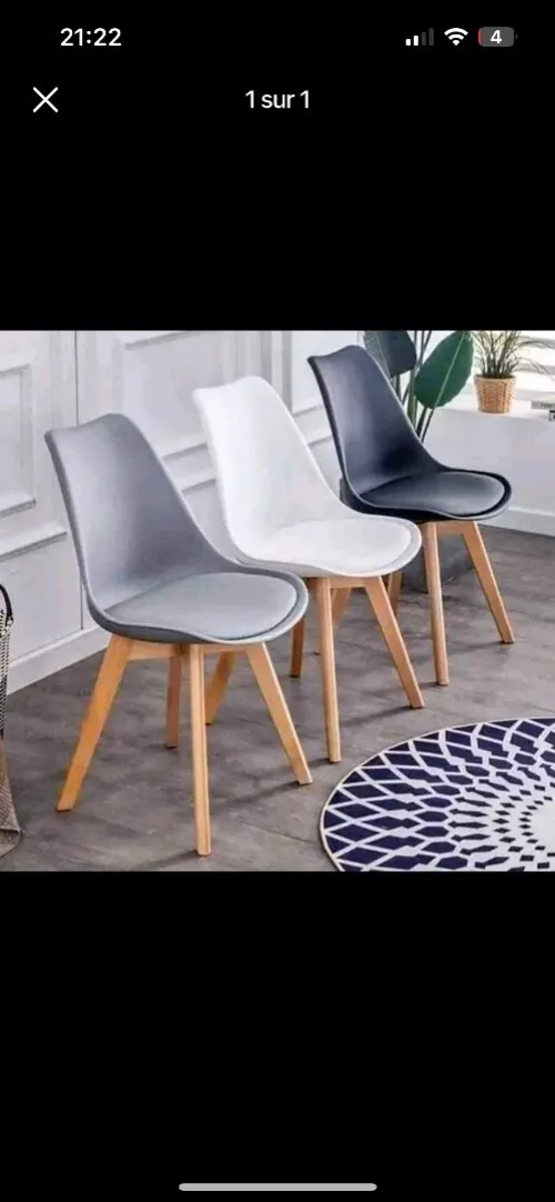 CHAISES SCANDINAVES TULIPE