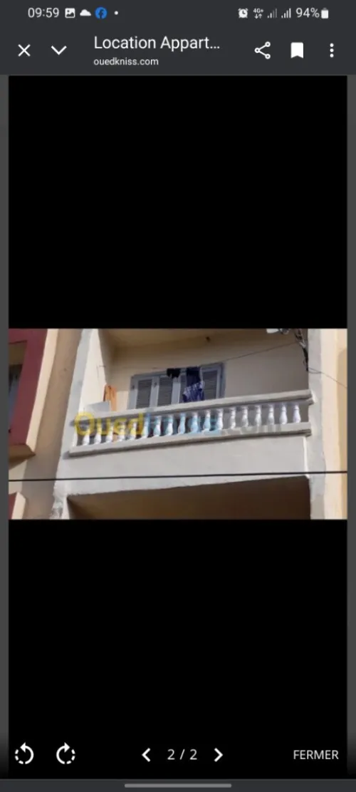 Location Appartement F3 Alger Hammamet