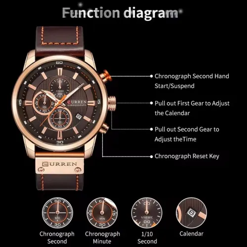 Montre original - water résiste - en acier inoxydable - bracelet en acier inoxydable - Crome