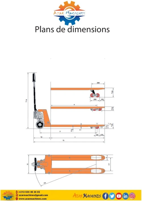 TRANSPALETTE MANUELLE & ELECTRIQUE / GERBEURE MANUELLE 1000KG / 2500 KG / 3000 KG 
