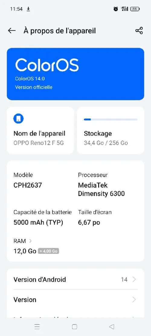 Oppo Reno 12F 5g
