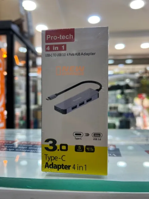 Adaptateur USB-C Vers 4 ports USB3.0  4EN1Pro Techr