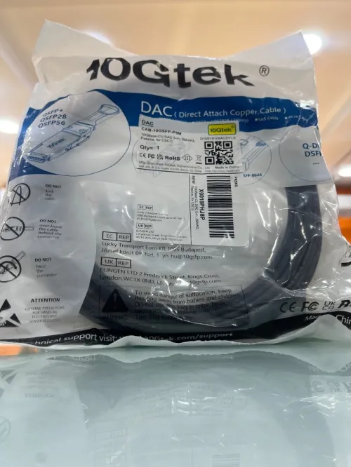 10Gtek SFP+ DAC Twinax Cable - 10GBASE-CU Passive Direct Attach Copper SFP Cable for Cisco SFP-H10GB-CU5M, Ubiquiti UniFi UC-DAC-SFP+, Meraki, Fortinet, D-Link and More, 5-Meter