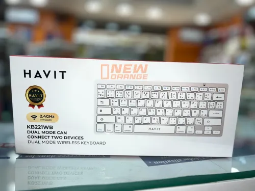 clavier sans fil Havit KB221WB CONNECTER DEUX APPAREILS