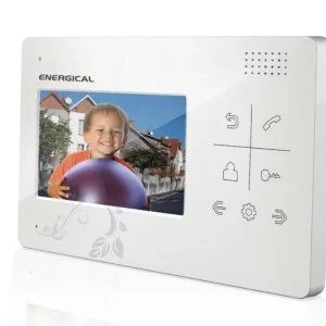 Videophone ENERGICAL Élégance en blanc avec écran 4.3"