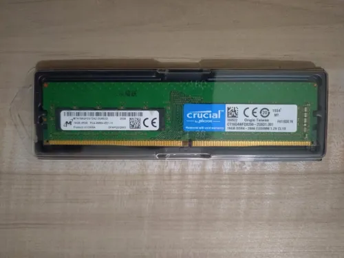 Crucial DDR4 ECC Unbuffered UDIMM 16GB MTA18ASF2G72AZ-2G6E2ZI