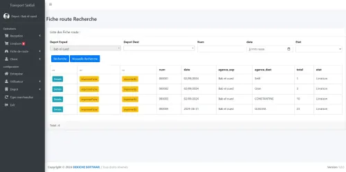 Logiciel gestion Transport marchandise