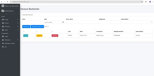LOGICIEL GESTION ATELIER ET MAINTENANCE