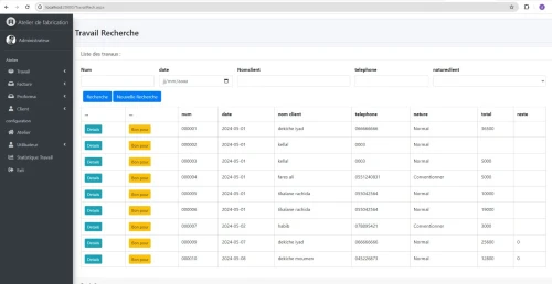 LOGICIEL GESTION ATELIER ET MAINTENANCE