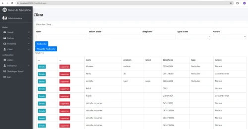 LOGICIEL GESTION ATELIER ET MAINTENANCE
