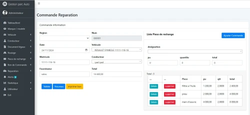 logiciel gestion parc automobile