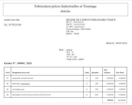 LOGICIEL GESTION ATELIER ET MAINTENANCE
