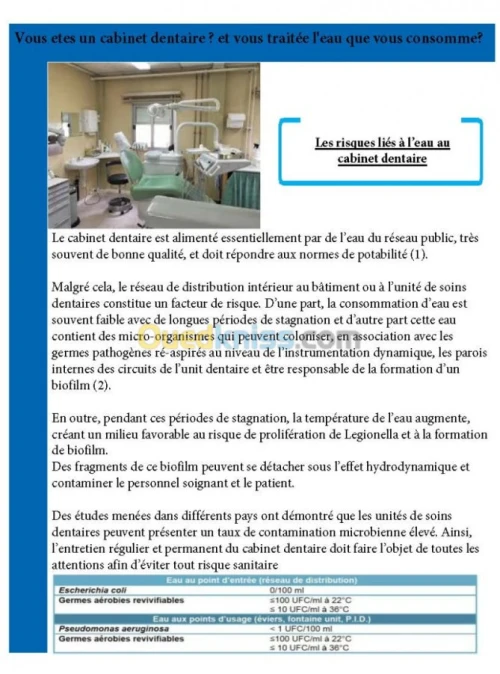 Traitement des eaux et assainissement 