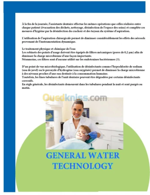 Traitement des eaux et assainissement 