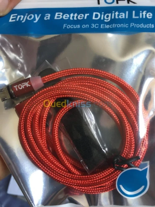 CABLE DATA MAGNETIQUE ANDROID APPEL 