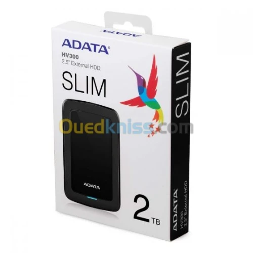 DISQUE DUR EXTERNE  ADATA  2TB SLIM