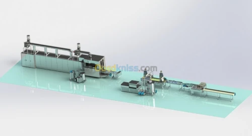  Les lignes du gaufrette machines 
