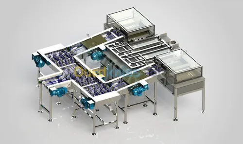  Les lignes du gaufrette machines 