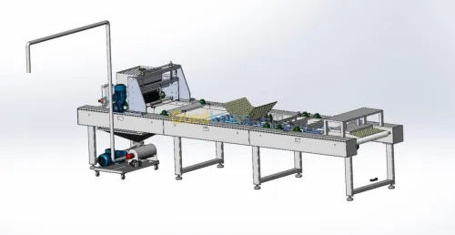  Les lignes du gaufrette machines 