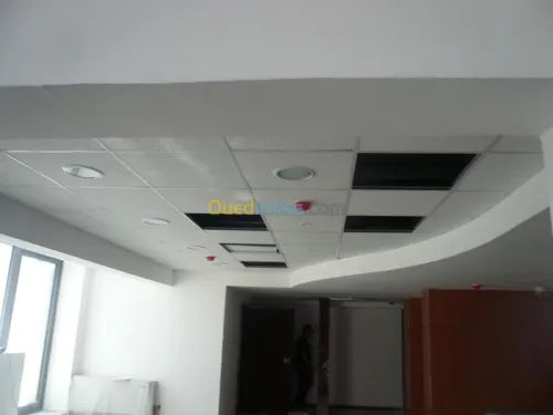 Faux plafond placo-PVC-demontable. . .