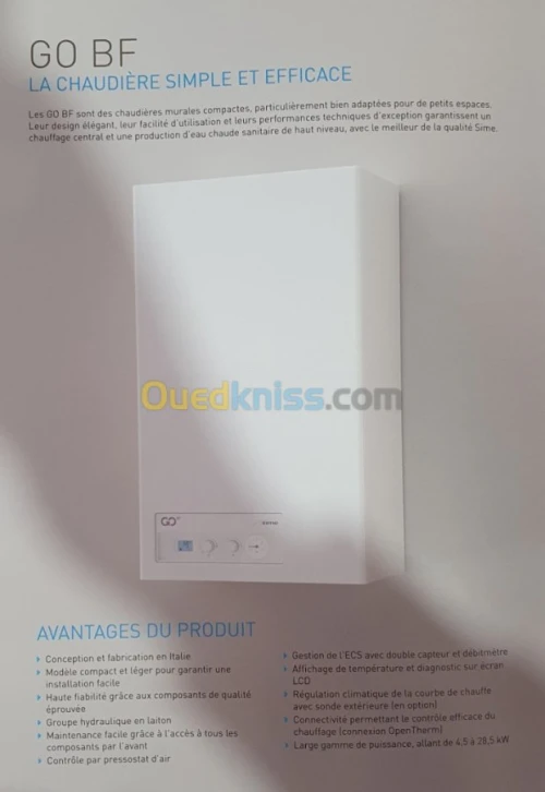 Chaudiere Sime BRAVA 30kw à Ventouse
