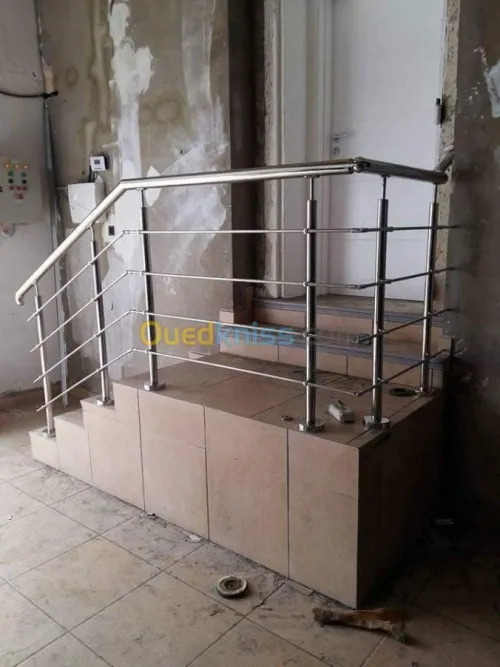 Ramp d'escalier inox