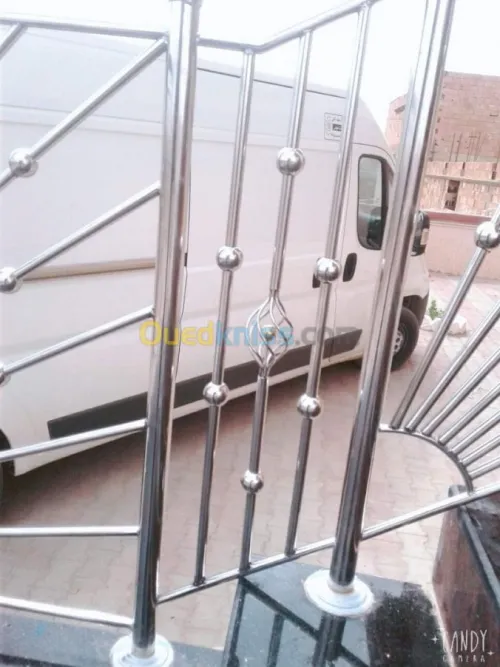 Ramp d'escalier inox