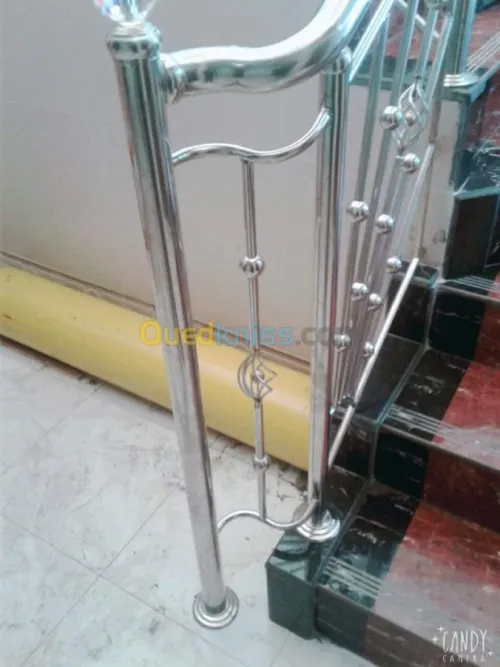 Ramp d'escalier inox