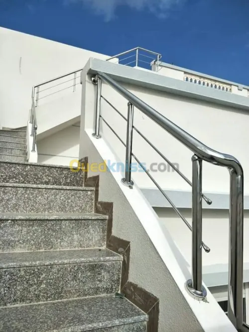 Ramp d'escalier inox