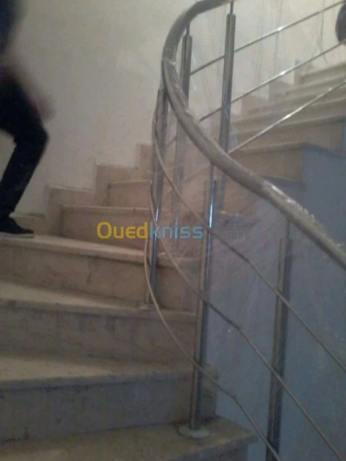 Ramp d'escalier inox