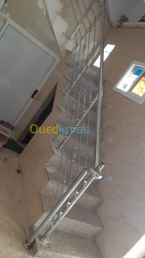 Ramp d'escalier inox
