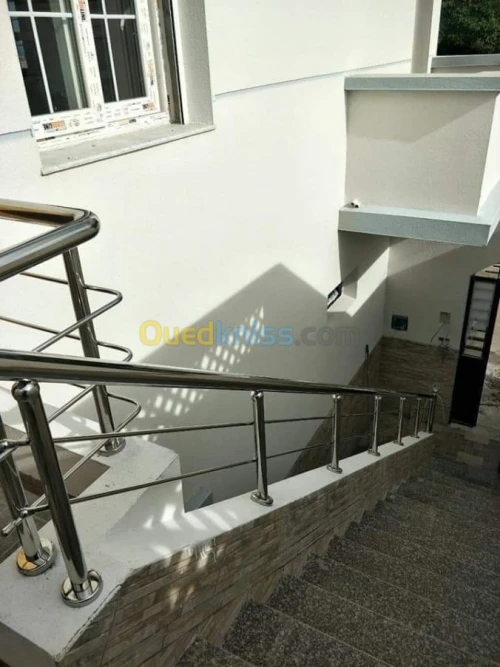 Ramp d'escalier inox