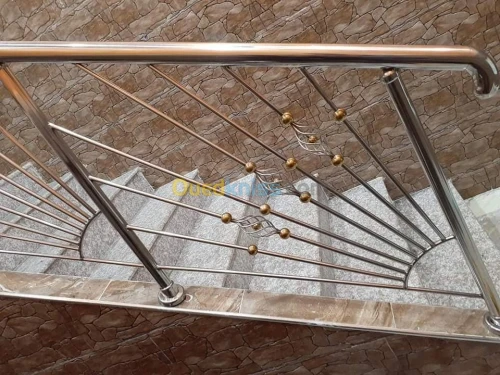 Ramp d'escalier inox