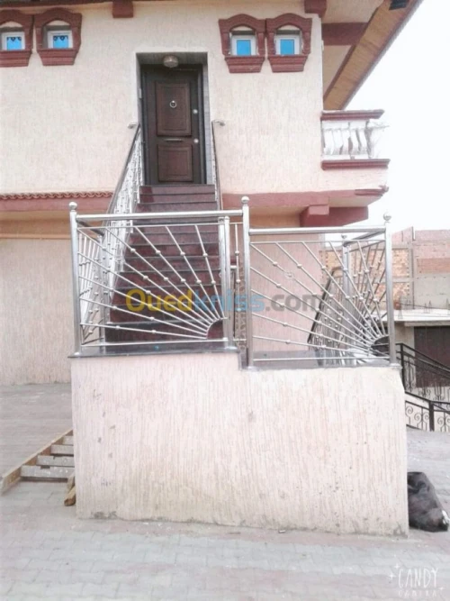 Ramp d'escalier inox