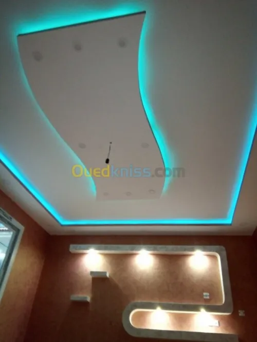 Placo plâtre  pvc peinture 