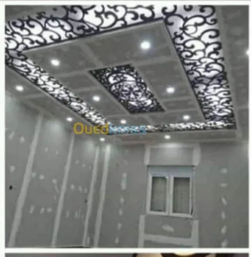 Placo plâtre  pvc peinture 