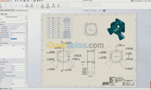 Concepteur dessinateur CAO solidworks
