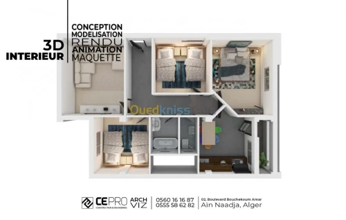 Architcture Rendu Animation 2D 3D
