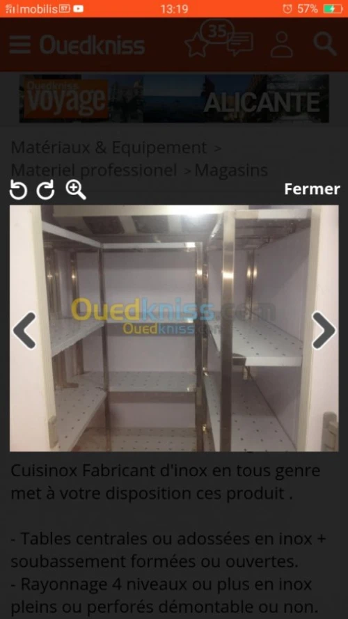 Fabrication inox